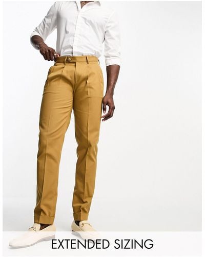 Noak Slim Premium Cotton Twill Chino Trousers - White