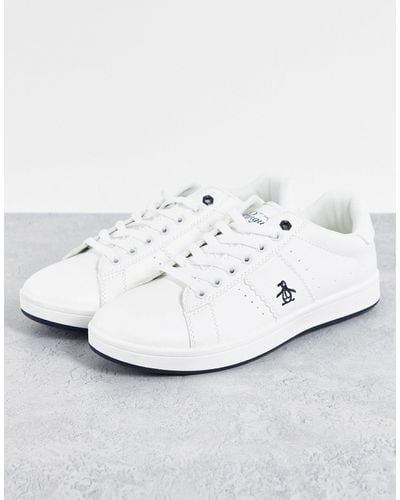 Original Penguin Steadman Lace Up Sneakers - White