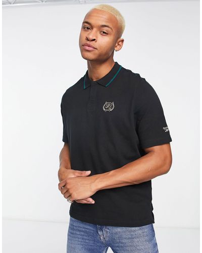 Reebok Reserve Short Sleeve Polo Shirt - Black