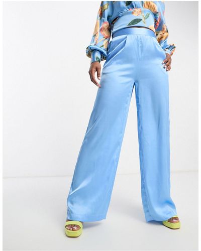 Vero Moda Pantalones es - Azul