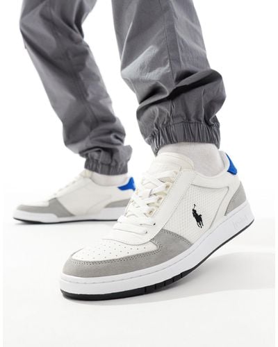 Polo Ralph Lauren Court - sneakers bianche e grigie - Grigio