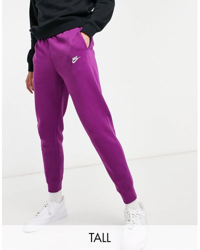 Nike Tall Club Cuffed joggers - Purple