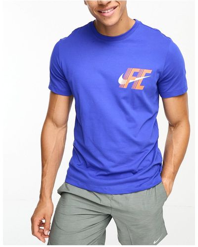 Nike Football Fc whitespace - t-shirt - Bleu