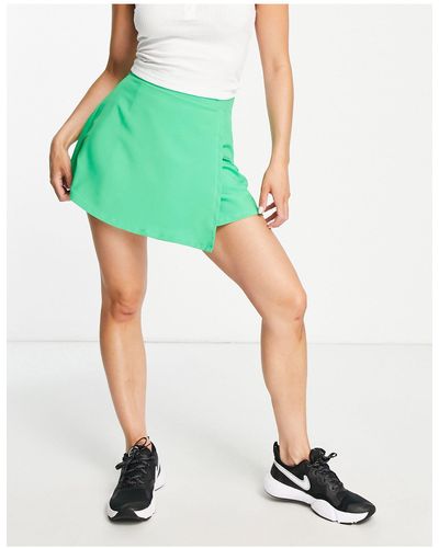 South Beach Wrap Tennis Skirt - Green