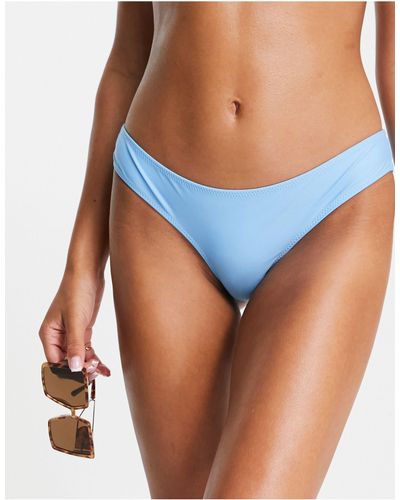 Volcom Cheeky High Leg Bikini Bottom - Blue