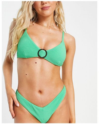 Accessorize Slip bikini sgambati - Verde
