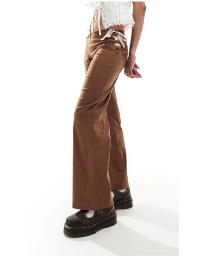 Reclaimed (vintage) Flare Trouser - Natural