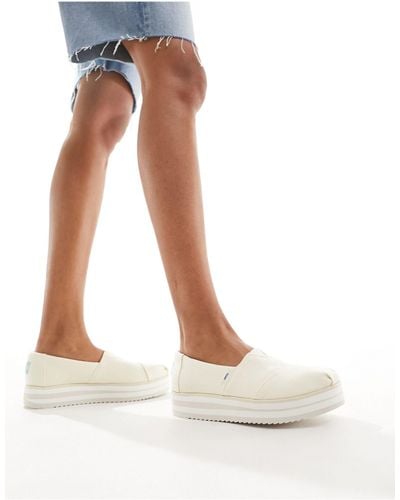 TOMS Alpargatas beis midform - Blanco