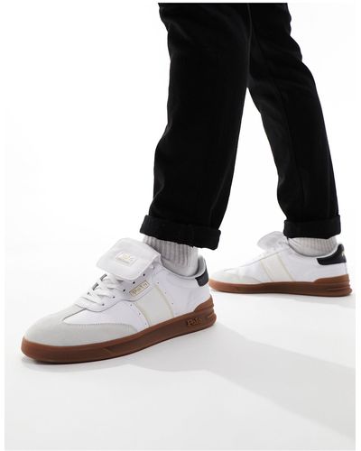 Polo Ralph Lauren – heritage aera – sneaker aus wildleder - Schwarz
