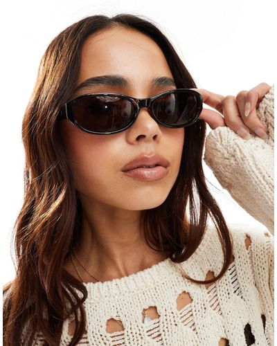 Le Specs Slim Sunglasses - Brown