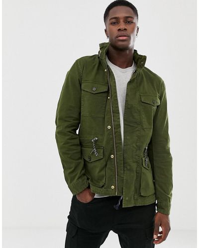 Scotch & Soda Classic Garment-dyed Field Jacket - Green