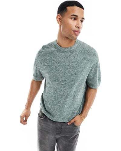 ASOS Knitted Crew Neck T-shirt - Blue
