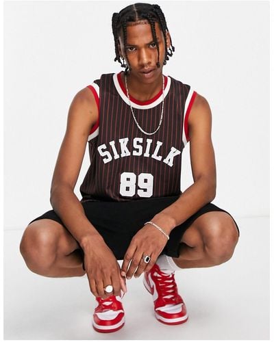 SIKSILK – basketball-trägertop - Schwarz