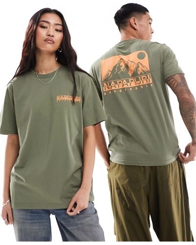 Napapijri – nalu – t-shirt - Grün