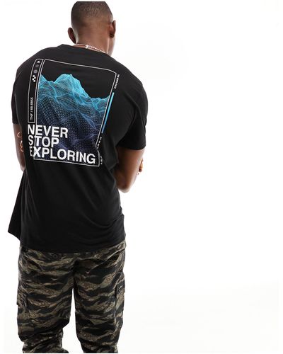 The North Face Foundation - t-shirt nera con grafica sul retro - Nero