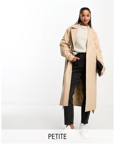 Forever New Belted Trench Midi Coat - White