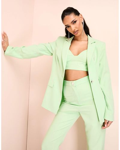ASOS – eleganter, einreihiger anzug-blazer - Grün