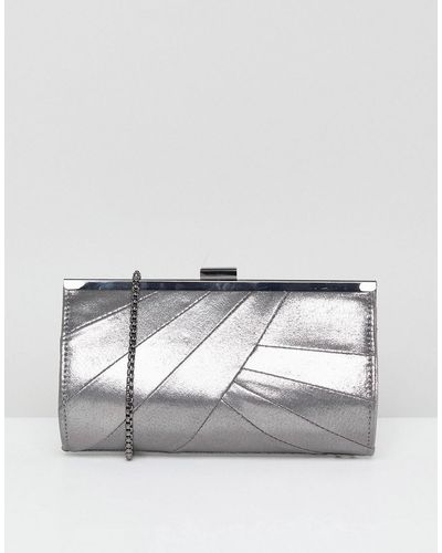 Coast Silver Clutch Bag - Metallic