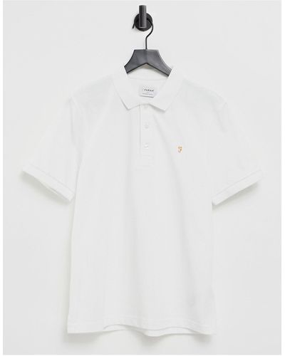 Farah Blanes Cotton Polo - White