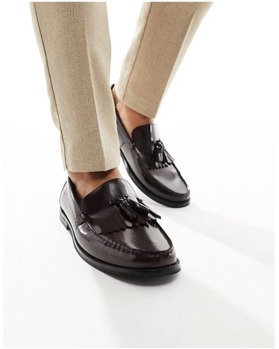 ASOS Loafers With Fringe Detail - Black