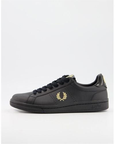 Fred Perry B1251 Leather Trainers - White