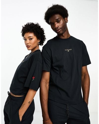 New Balance Part Of The Family Oversized Short Sleeve Top - Black