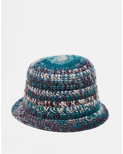 Collusion Unisex Crochet Hat - Blue