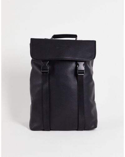 Smith & Canova Smith & Canova Double Clip Backpack - Black