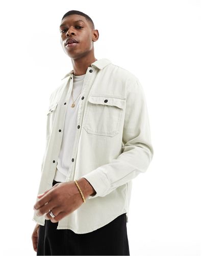Only & Sons Double Pocket Shirt - Natural