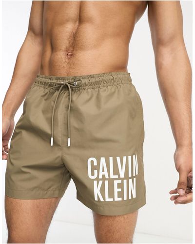 Calvin Klein Intense Power Swim Shorts - Green