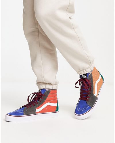 Vans Sk8-hi - Sneakers Met Kleurvlakken - Wit