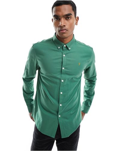 Farah Brewer - camicia slim fit - Verde