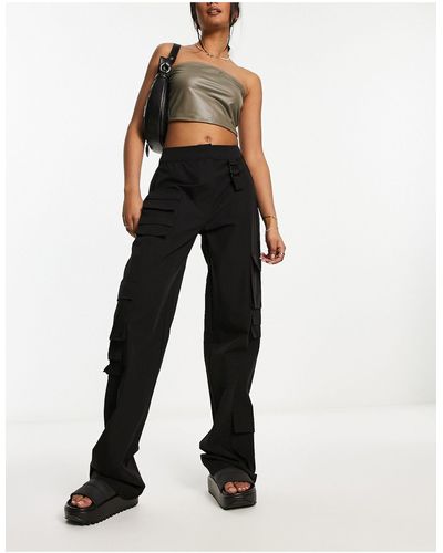 The Couture Club Cargo Trousers - Black