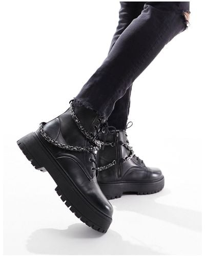 ASOS Lace Up Boot - Black