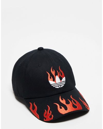 adidas Originals Cap With Flame Graphic - Blue