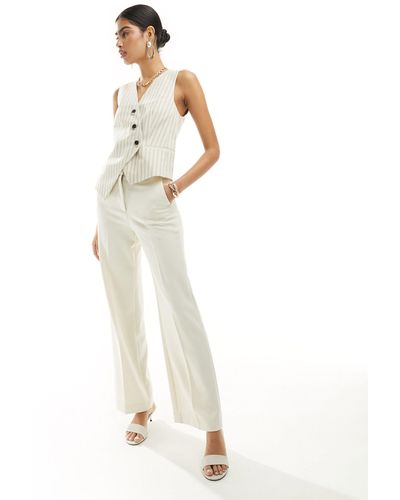 & Other Stories Tailored Flared Trousers - White