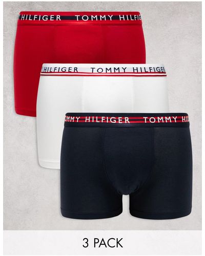Tommy Hilfiger Confezione da 3 boxer aderenti con fascia - Bianco