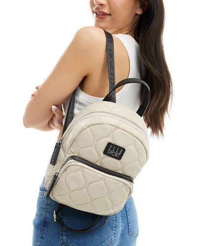 ELLE Sport Onion Quilted Backpack - Natural