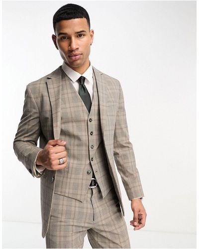 SELECTED Slim Fit Suit Jacket - White
