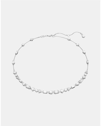 Swarovski Mesmera Scattered Necklace - White