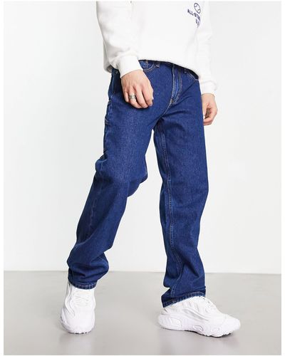 Calvin Klein Jaren 90 Utility-jeans Met Rechte Pasvorm - Blauw