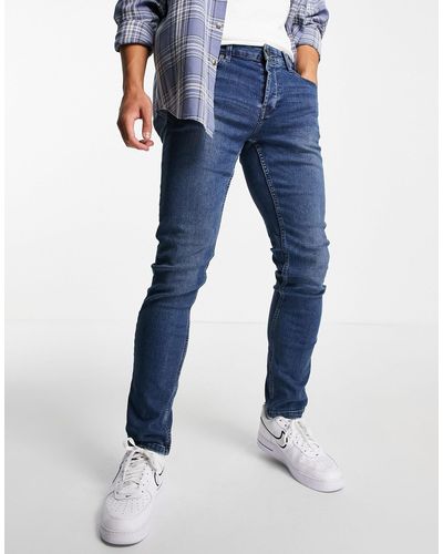 Only & Sons – schmal geschnittene jeans - Blau