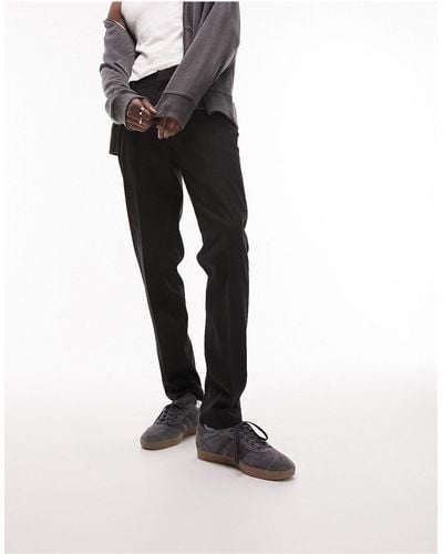 TOPMAN Smart Slim Pants - Black