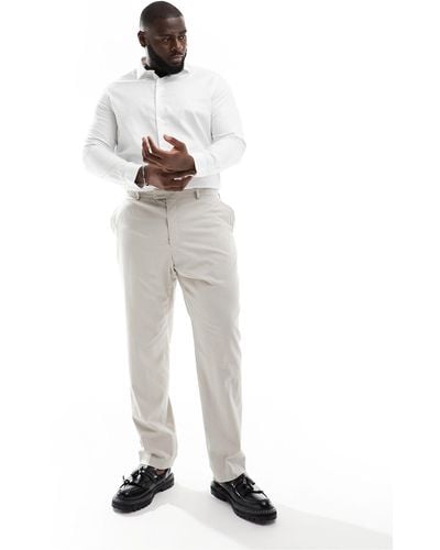 French Connection Formal Plus Smart Trouser - White