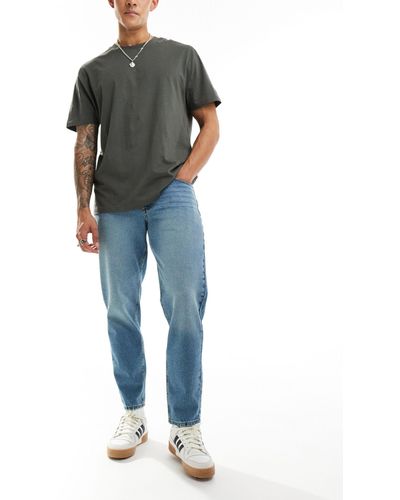 ASOS Jeans rigidi classici lavaggio medio - Blu