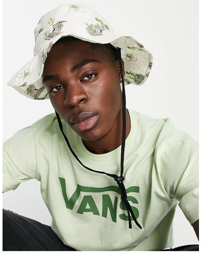 Vans Bucket Hat With Snake Print - Green