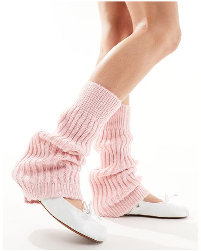 Reclaimed (vintage) Knitted Leg Warmer - Pink