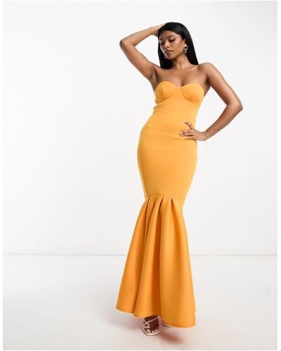 Orange Peplum Dresses for Women Up to 59 off Lyst UK