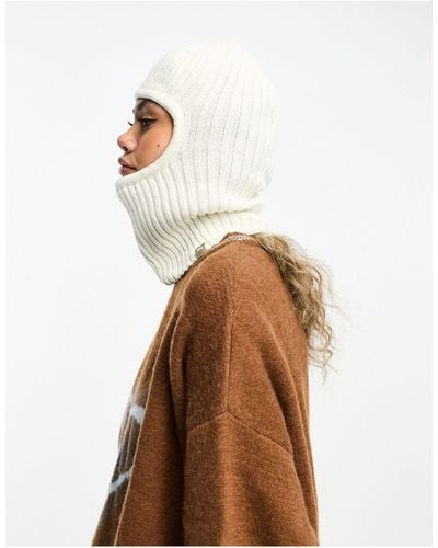 Collusion Knitted Balaclava - Brown