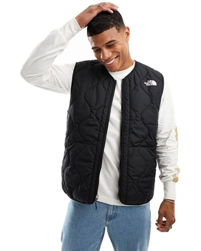 The North Face Ampato Quilted Zip Up Liner Vest - Blue